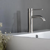 ROSEVÉRA Brushed Gold – Design Waschtischarmatur aus Edelstahl (Einloch, Einhebel)