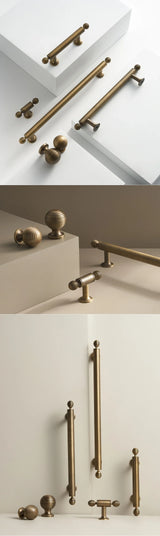 BrassElegance Massivmessing Antik T-Griff