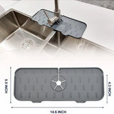 DripShield – Silikon Wasseraufnahme-Küchenmatte für Wasserhahn & Spülbecken