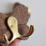 RetroButterfly Wandhaken aus Schwarznuss