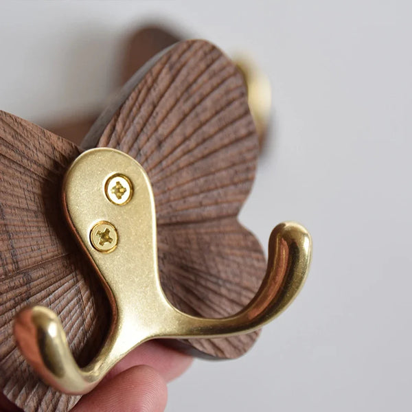 RetroButterfly Wandhaken aus Schwarznuss