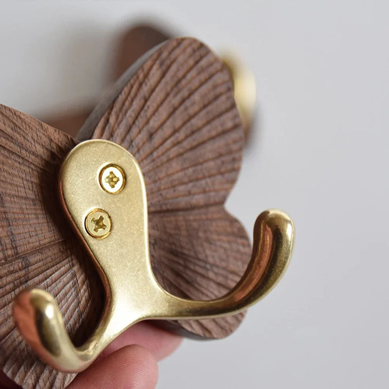 RetroButterfly Wandhaken aus Schwarznuss
