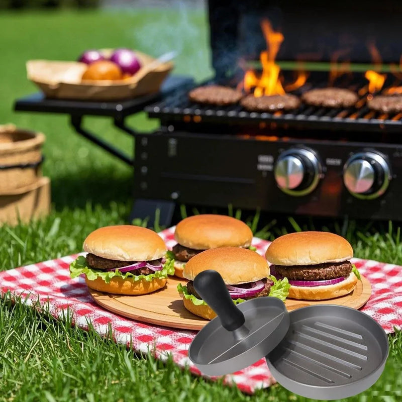 GrillMaster Burgerpresse – Aluminium Hamburgerformer für BBQ & Küche
