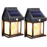 SonnenWacht Außenwandleuchte – Solarleuchte mit Bewegungsmelder | IP65 Wetterschutz & 3 Lichtmodi | Dekorative Gartenbeleuchtung
