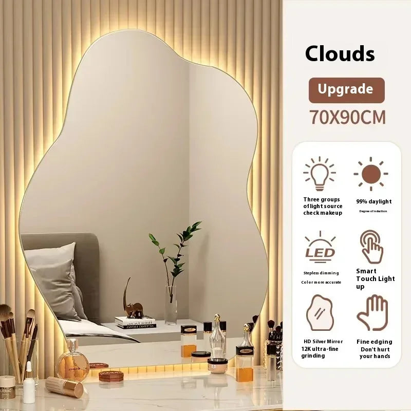 NordiGlow Irregular LED-Spiegel – Skandinavisches Design