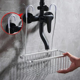 AquaOrdnung Wandablage Aluminium – Badezimmer Regal Metall | Platzsparender Mehrzweck Organizer | Schwarz Weiß Grau