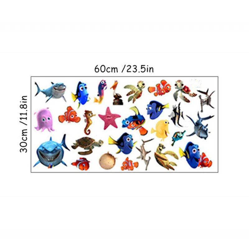 AquaKids 3D Wandsticker Meerestiere