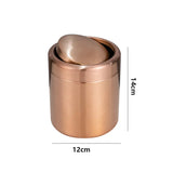 RoséDesk MiniBin Edelstahl Tisch-Mülleimer