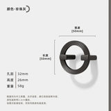 Runder Möbelgriff - Zinklegierung | 64-256 mm Bohrabstand | Neuer chinesischer Stil