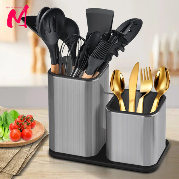 ChefPro – Luxuriöser Edelstahl Universal-Messerblock mit Antibakterieller Wirkung
