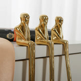 Skandivor HumanArt Messinggriff – Nordischer Design Möbelgriff in humanoider Form