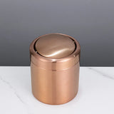 RoséDesk MiniBin Edelstahl Tisch-Mülleimer