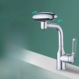 Design Waschtischarmatur mit kaskadenartigem Wasserfluss und vier Strahlarten