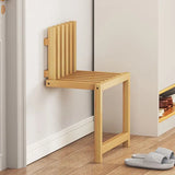 Ultra-Schmale Klappbare Wandbank – Bohrfreie Massiv-Bambus Schuhbank