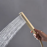 Verstellbare Duschstange Wandmontage – Brausestange Set | Edelstahl Handbrause | Wassersparend & Modern