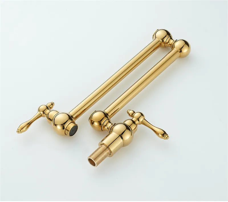 RoyalPour – Luxus Wandarmatur Gold Ausziehbarer Pot Filler