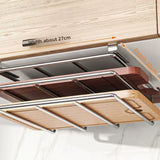 Schneidebrett Halter Edelstahl Unter Schrank – Küchen Organizer | Hängende Aufbewahrung | Platzsparendes Design