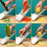 SliceMaster – 6-in-1 Groentesnijder & Rasp met Verwisselbare RVS Messen