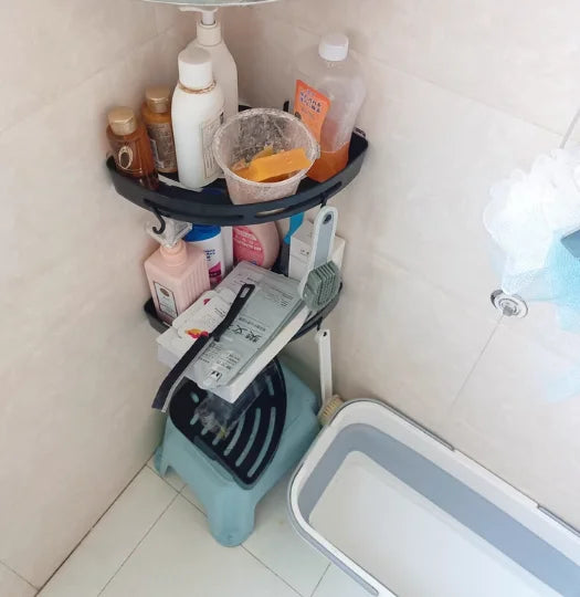 AQUAFIX Selbstklebender Dusch-Organizer – Stark haftend, bohrfrei & wasserdicht
