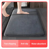 Aqua Velours Super saugfähige Badematte – Ultra rutschfeste Fußmatte aus Korallensamt