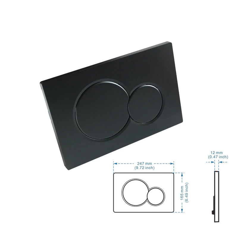 Dubbele Spoelplaat Zwart | Inclusief Frame & Spoelhevelkit