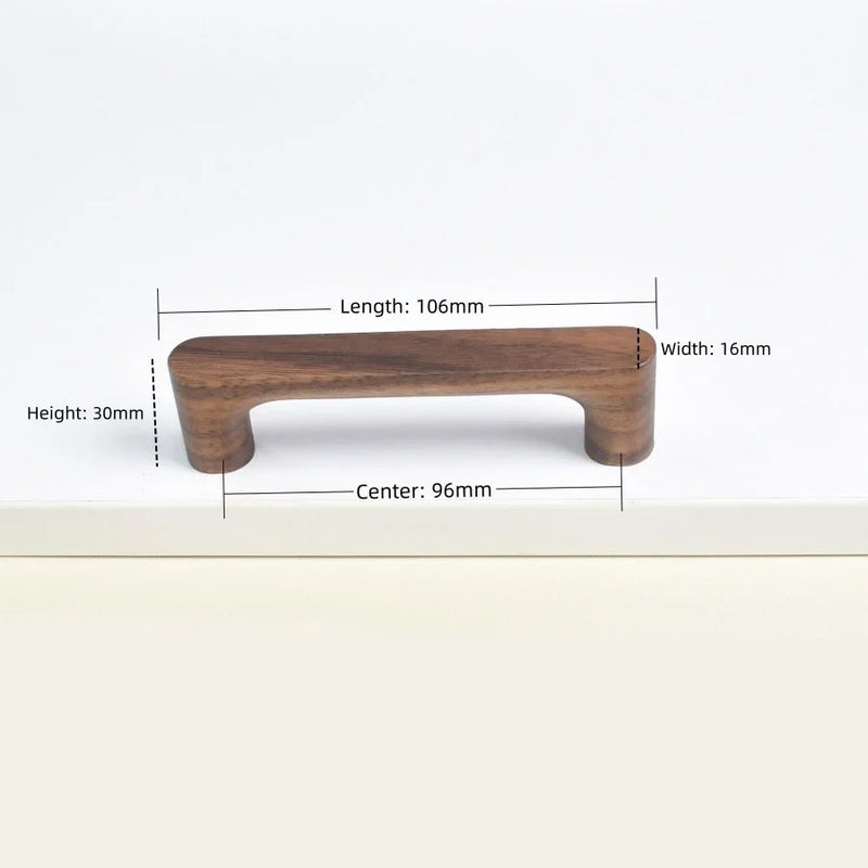 Houten Meubelknop – Beuken- of Walnoothout | Schattig Design | Inclusief Schroeven