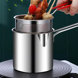 TempuraPro – Japanisches Tiefes Ölspar-Frittierpfannen-Set aus 304 Edelstahl