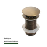 Ablassschraube mit Push-Down-Popup – Messing | 11 Farben | Mit oder ohne Überlauf