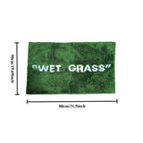 FreshLawn Comfort Mat – Trendige "Wet Grass"-Fußmatte in Grün mit Weichem Plüsch