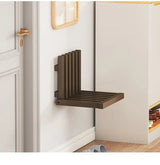 Ultra-Schmale Klappbare Wandbank – Bohrfreie Massiv-Bambus Schuhbank