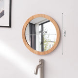 NordicFrame Glas Wandspiegel mit Holzrahmen