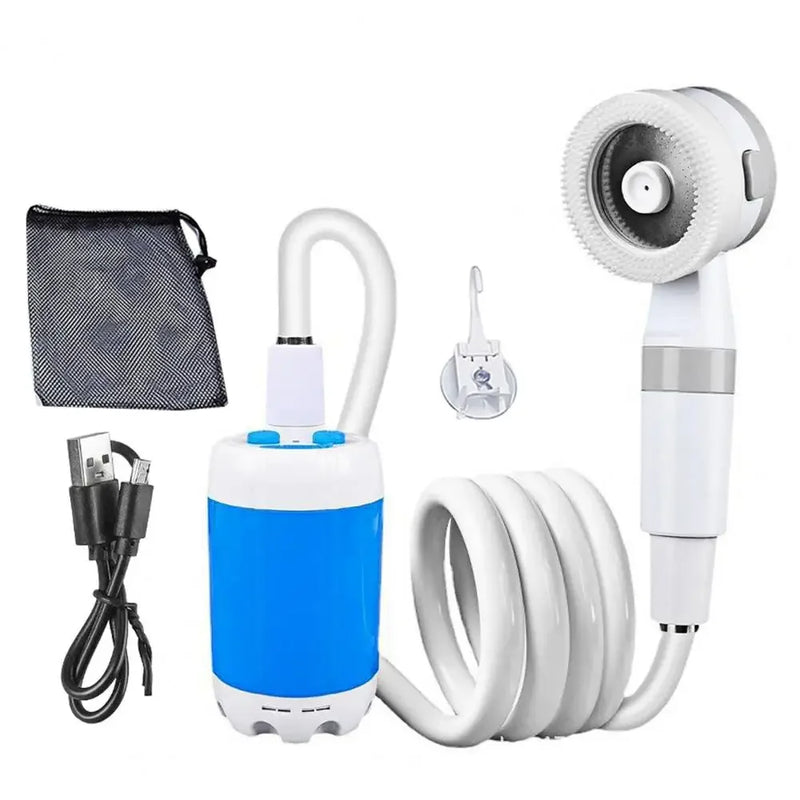 AquaNomad SmartCamp Dusche – Tragbare Campingdusche mit wiederaufladbarer Pumpe und intelligenter digitaler Steuerung