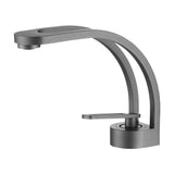 WaveLine Wasserfall Waschtischarmatur – Einhebelmischer für Warm & Kalt, modernes Design in Schwarz/Chrom/Weiß/Gold