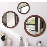 NordicFrame Glas Wandspiegel mit Holzrahmen