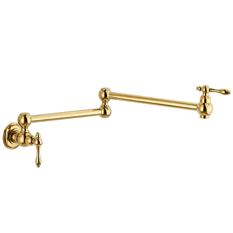 RoyalPour – Luxus Wandarmatur Gold Ausziehbarer Pot Filler