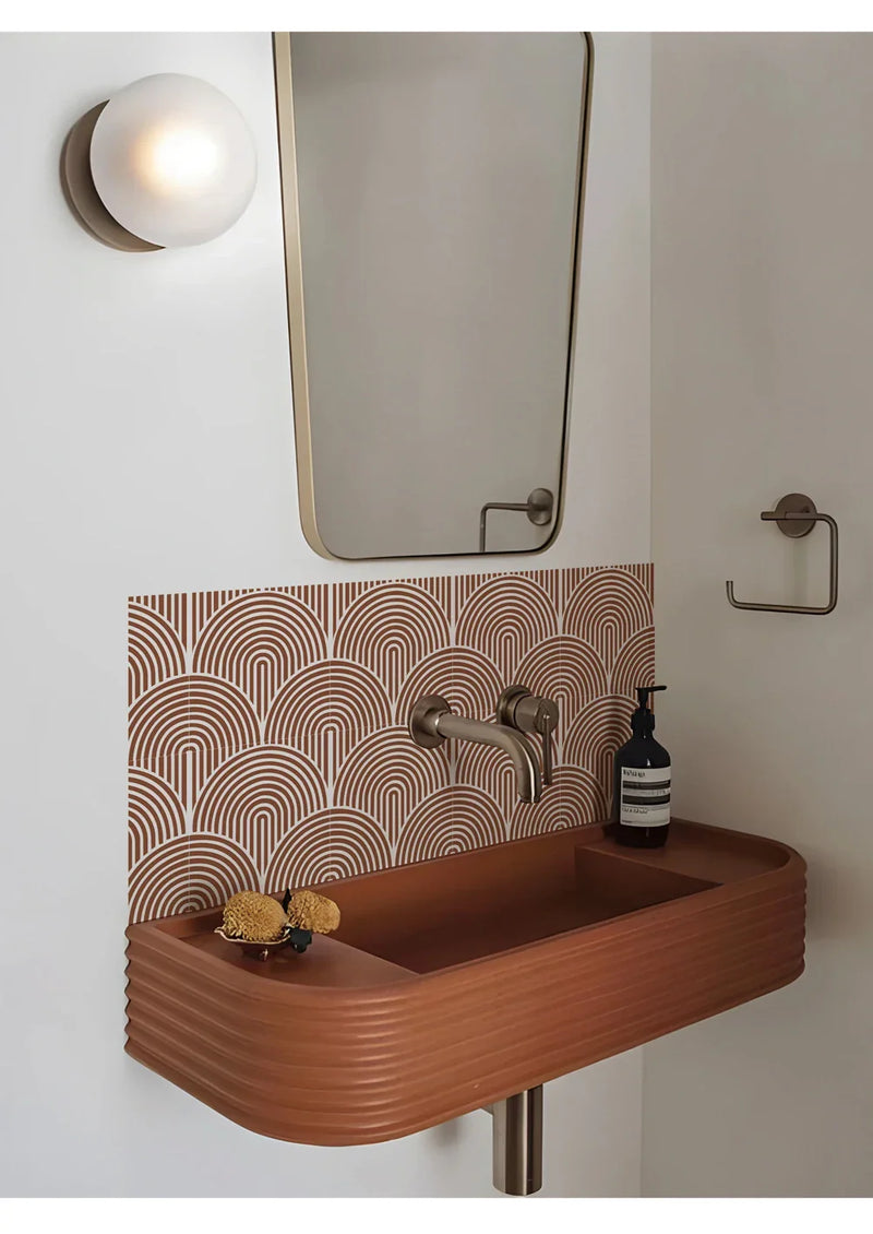 ArtTiles – 10-teiliges abstraktes mattes Fliesenaufkleber-Set