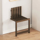 Ultra-Schmale Klappbare Wandbank – Bohrfreie Massiv-Bambus Schuhbank