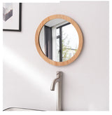 NordicFrame Glas Wandspiegel mit Holzrahmen