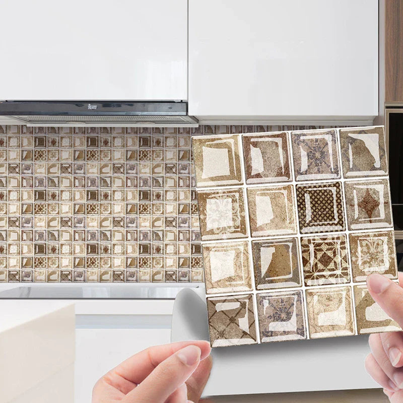 DecoMosaic 3D Mosaik Wandfliesen Aufkleber