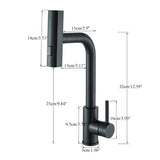 Ausziehbarer Küchenhahn SteelFlex Gun Grey