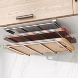 Schneidebrett Halter Edelstahl Unter Schrank – Küchen Organizer | Hängende Aufbewahrung | Platzsparendes Design