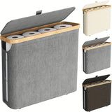 RollGuard Eleganter WC-Papierkorb mit Deckel – Geschlossener Aufbewahrungsbehälter für Toilettenpapier