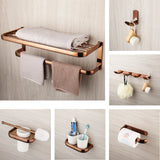 Monite Luxus Roségold Badezimmer Zubehör Set