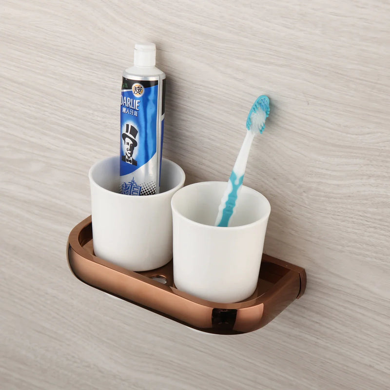 Monite Luxus Roségold Badezimmer Zubehör Set