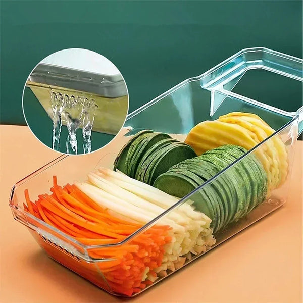 SliceMaster – 6-in-1 Groentesnijder & Rasp met Verwisselbare RVS Messen