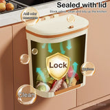 EcoBin Küchen- & Badezimmer Wandmülleimer – 8.5L / 12L mit Deckel