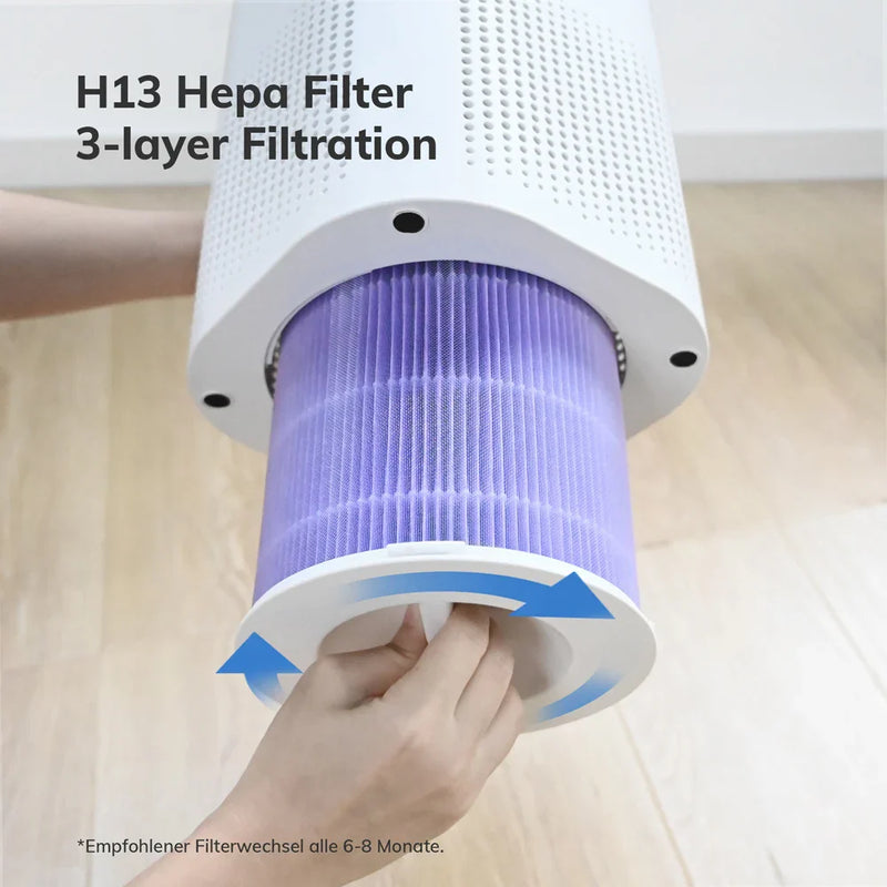 PureBreathe 2-in-1-Luftreiniger mit Luftbefeuchter