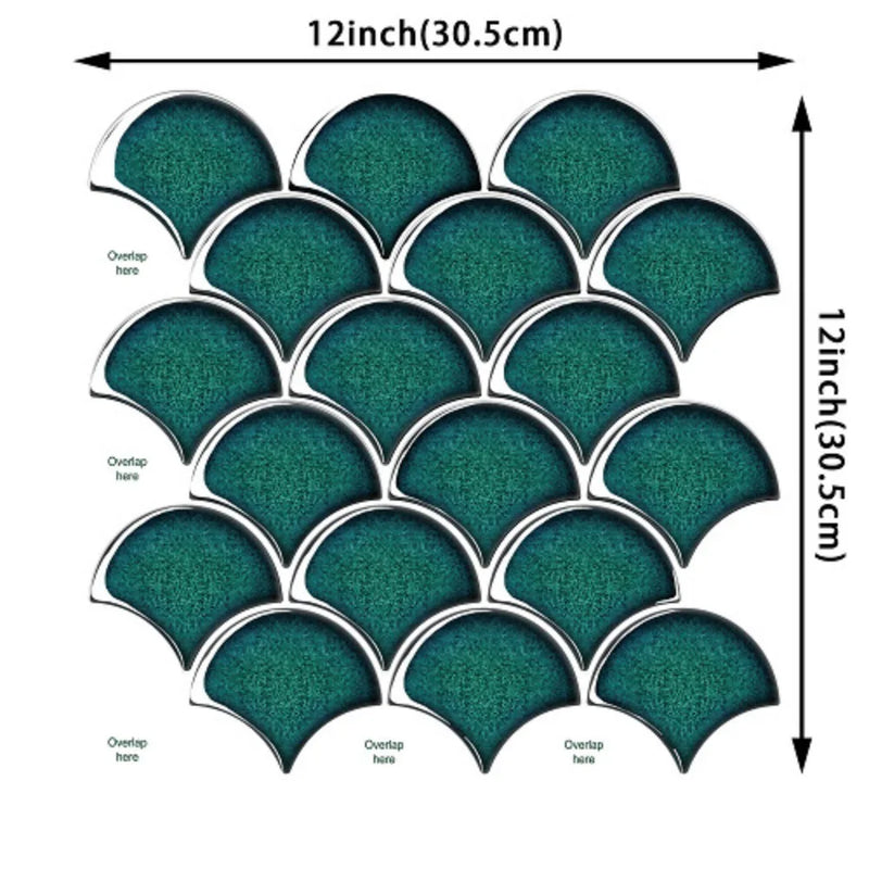 TileXpert Selbstklebende 3D Wandaufkleber