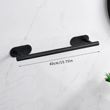Selbstklebendes Badezimmer-Zubehörset aus Edelstahl – Ohne Bohren | Gebürstetes Finish | Metallmontage