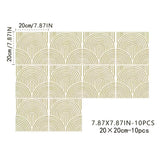 ArtTiles – 10-teiliges abstraktes mattes Fliesenaufkleber-Set